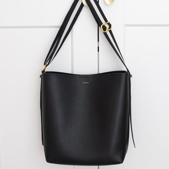 Jolina Leather Bucket Tote - Black - Picture 10 of 13